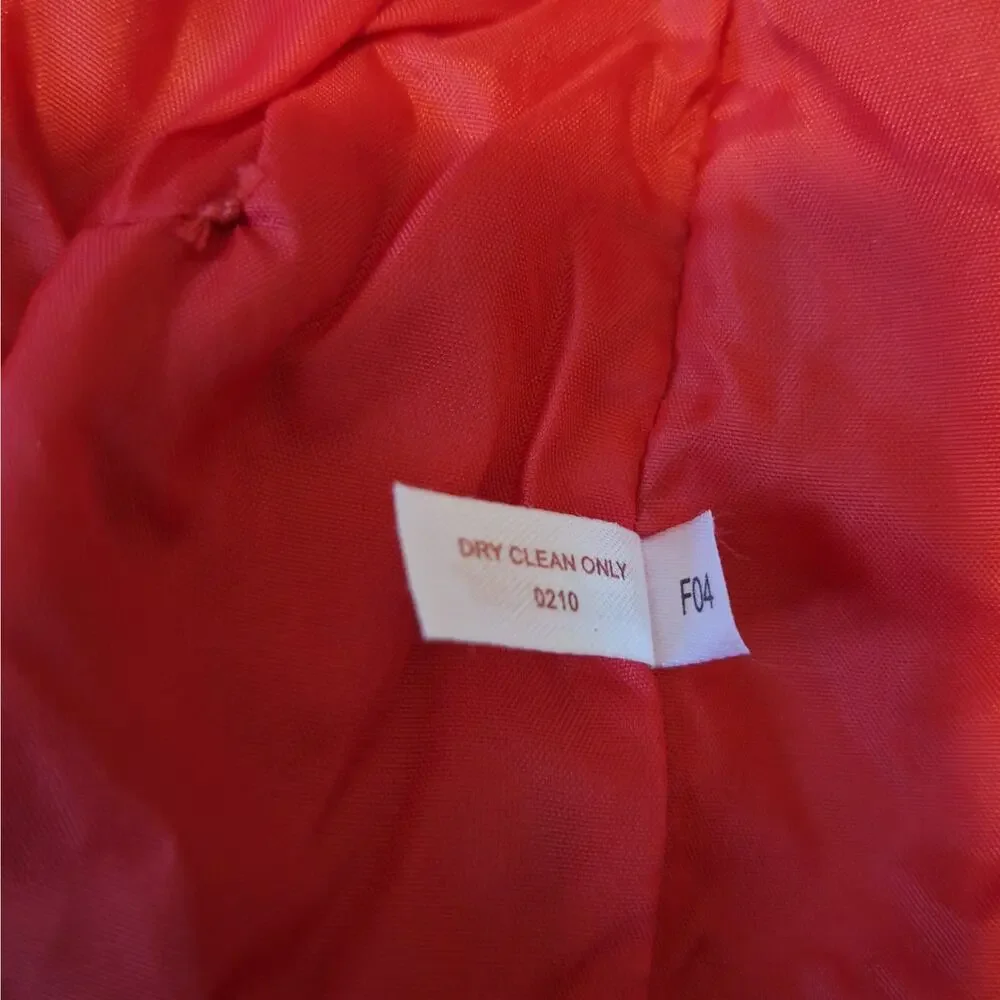 American Girl Doll Red Equestrian Riding Jacket Gold Buttons Coat Retired F04